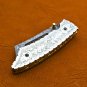 8'' Handmade Damascus Folding Pocket knife Hunting knife 100% Handmade Damascus