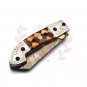 8.5'' Custom Hand Made Forged Folding Hunter Pocket Knife Damascus Steel Bowie Knife