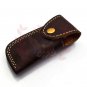 8.5'' Custom Hand Made Forged Folding Hunter Pocket Knife Damascus Steel Bowie Knife