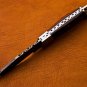 9" Handmade Damascus Folding Pocket knife Hunting knife 100% Handmade Damascus