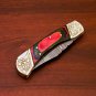 9" Handmade Damascus Folding Pocket knife Hunting knife 100% Handmade Damascus