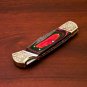 9" Handmade Damascus Folding Pocket knife Hunting knife 100% Handmade Damascus