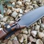 14 Inch Custom HandMade Forged D2 Steel Beautiful Hunting Knife Fixed Blade Handle Walnut Wood