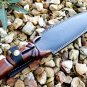 14 Inch Custom HandMade Forged D2 Steel Beautiful Hunting Knife Fixed Blade Handle Walnut Wood