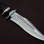 Handmade D2 Custom Steel Hunting Bowie Knife Fixed Blade with Leather sheath Handle Bull Horn 1088
