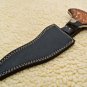 11.5'' Custom Hand Made Forged Damascus Tracker Knife with Buffalo Horn & Rose Wood