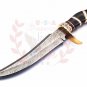 13.5" Coustom handmade Forged Damascus Steel Hunting knife 100% Handmade Damascus Steel