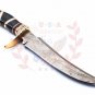 13.5" Coustom handmade Forged Damascus Steel Hunting knife 100% Handmade Damascus Steel