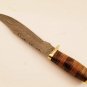 10" Inch Custom HandMade Forged Damascus Steel Hunting Bowie Fixed Blade