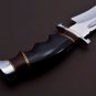 Handmade D2 Custom Steel Hunting Bowie Knife Fixed Blade with Leather sheath 1089