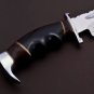 Handmade D2 Custom Steel Hunting Bowie Knife Fixed Blade with Leather sheath 1089