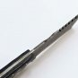 custom handmade damascus hunting knife Handle Buffalo horn Horn with leather sheath