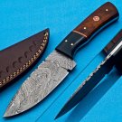 Coustom handmade Forged Damascus Steel Hunting knife 100% Handmade Damascus Steel