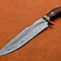 17.5" Coustom handmade Forged Damascus Steel Hunting knife 100% Handmade Damascus