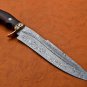 17.5" Coustom handmade Forged Damascus Steel Hunting knife 100% Handmade Damascus
