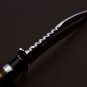 Handmade D2 Custom Steel Hunting Bowie Knife Fixed Blade with Leather sheath Walnut Wood 1086