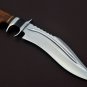 Handmade D2 Custom Steel Hunting Bowie Knife Fixed Blade with Leather sheath Walnut Wood 1086