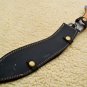 Custom Hand Made Forged Knife Damascus Steel Knife Handle Kow Wood With Leather Sheath 477