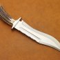 Handmade D2 Custom Steel Hunting Bowie Knife Fixed Blade with Leather sheath