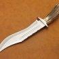 Handmade D2 Custom Steel Hunting Bowie Knife Fixed Blade with Leather sheath