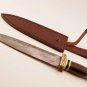 16" Inch Custom HandMade Forged Damascus Steel Hunting DAGGER Fixed Blade