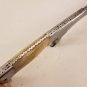 15.5"Custom Hand Forged Damascus Steel Hunting Bowie Knife Fixed Blade Camel Bone