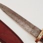 16" Inch Custom HandMade Forged Damascus Steel Hunting Knife Fixed Blade