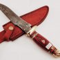 Coustom handmade Forged Damascus Steel Hunting knife 100% Handmade Damascus Steel