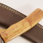 10'' Custom Hand Made Damascus Steel Hunting Knife Leather Sheath