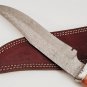 14.5" Inch Custom HandMade Forged Damascus Steel with Raindrop Pattern Hunting Knife