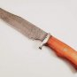 14.5" Inch Custom HandMade Forged Damascus Steel with Raindrop Pattern Hunting Knife