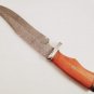14.5" Inch Custom HandMade Forged Damascus Steel with Raindrop Pattern Hunting Knife