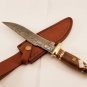 Coustom handmade Forged Damascus Steel Hunting knife 100% Handmade Damascus