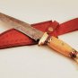 Custom handmade Forged Damascus Steel Hunting knife 100% Handmade Damascus Steel Handle Kow