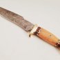 Custom handmade Forged Damascus Steel Hunting knife 100% Handmade Damascus Steel Handle Kow