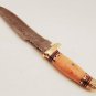 Custom handmade Forged Damascus Steel Hunting knife 100% Handmade Damascus Steel Handle Kow