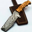 9.5'' Custom Hand Made Forged knife Hunter Knife Damascus Steel Knife Handle Koa