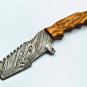 9.5'' Custom Hand Made Forged knife Hunter Knife Damascus Steel Knife Handle Koa
