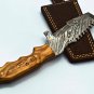 9.5'' Custom Hand Made Forged knife Hunter Knife Damascus Steel Knife Handle Koa