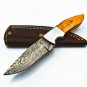 Coustom handmade Forged Damascus Steel Hunting knife 100% Handmade Damascus