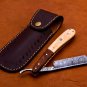 9.75" Handmade Damascus Folding Pocket Custom hand made Blade Straight Razor very sharp