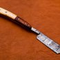 9.75" Handmade Damascus Folding Pocket Custom hand made Blade Straight Razor very sharp