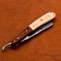 9.75" Handmade Damascus Folding Pocket Custom hand made Blade Straight Razor very sharp