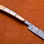 9.75" Handmade Damascus Folding Pocket Custom hand made Blade Straight Razor very sharp