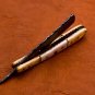 9.75" Handmade Damascus Folding Pocket Custom hand made Blade Straight Razor very sharp