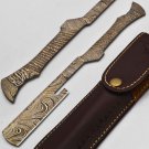9.0" Handmade Damascus Folding Pocket Custom hand made Blade Straight Razor very sharp
