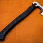20" Custom Hand Made Forged D2 Steel Hunting Axe Fixed Blade Leather Handle Wood