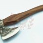 15"Hand Forged Handmade Carbon Steel Blade Knife| Hatchet| AXE walnut Wood| Integral
