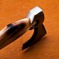 18" Custom Hand Made Forged D2 Steel Hunting Axe Fixed Blade Leather Handle Wood