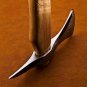 16" Custom Hand Made Forged D2 Steel Hunting Axe Fixed Blade Leather Handle Wood